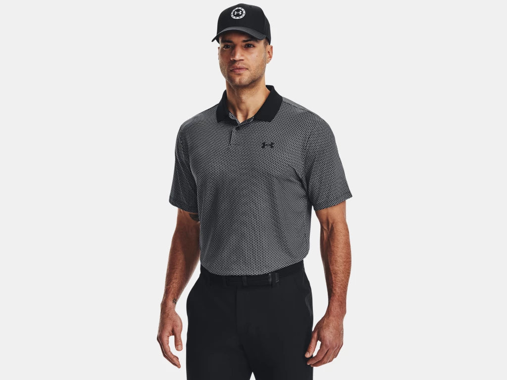 UA Perf 3.0 Printed Polo Black/White