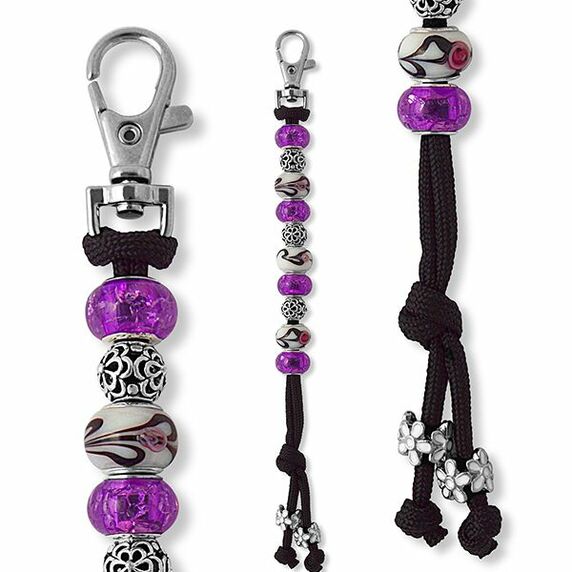 Beaded Score Counter - Purple Crystal
