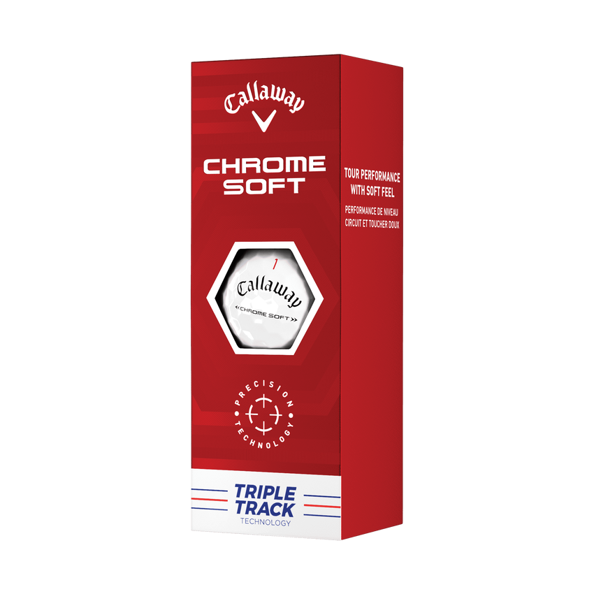 Chrome Soft Triple Track Ball 3-pk