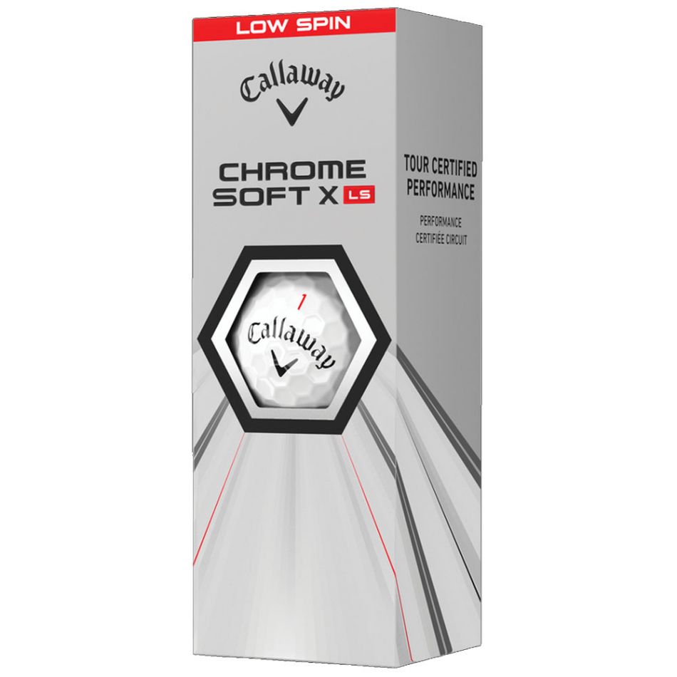Chrome Soft X Tour Low Spin Balls 3-pk