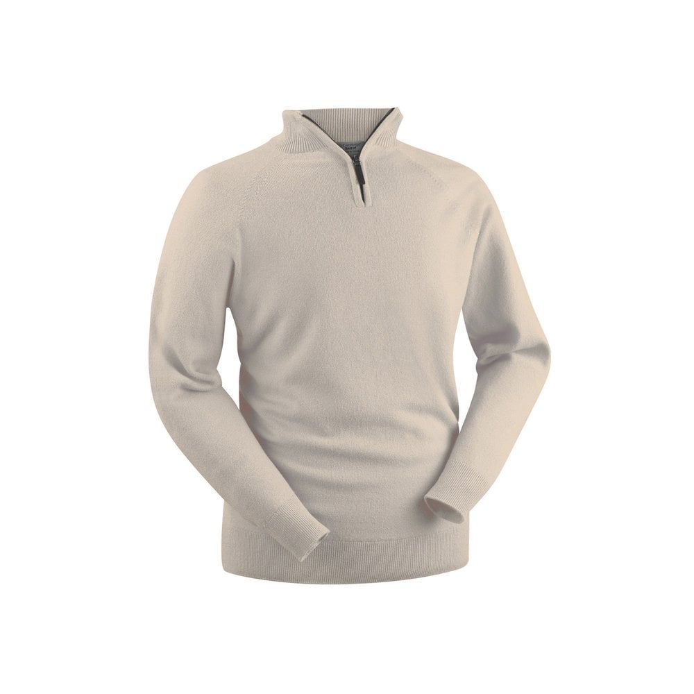 Spirol Zip Neck Oatmeal Size Large