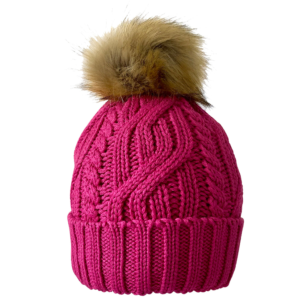 Waterproof Bobble Hat - Hot Pink