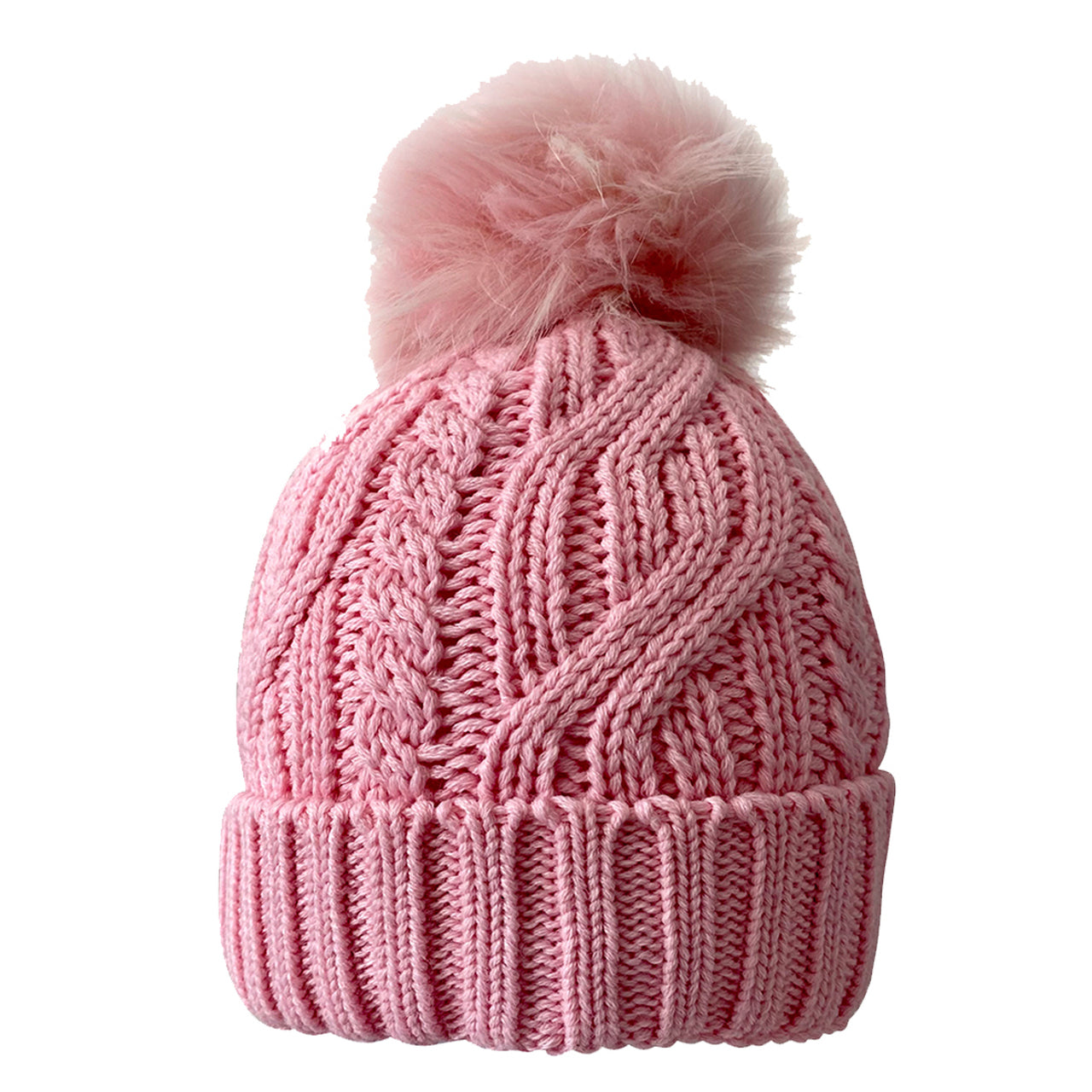 Waterproof Bobble Hat - Pastel Pink