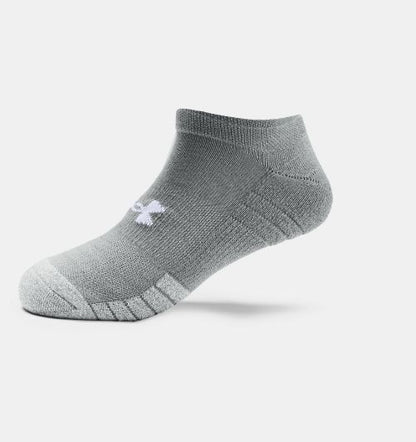 Heatgear No Show Socks 3Pk Grey, Black, White