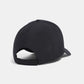 Black baseball cap on a light gray background