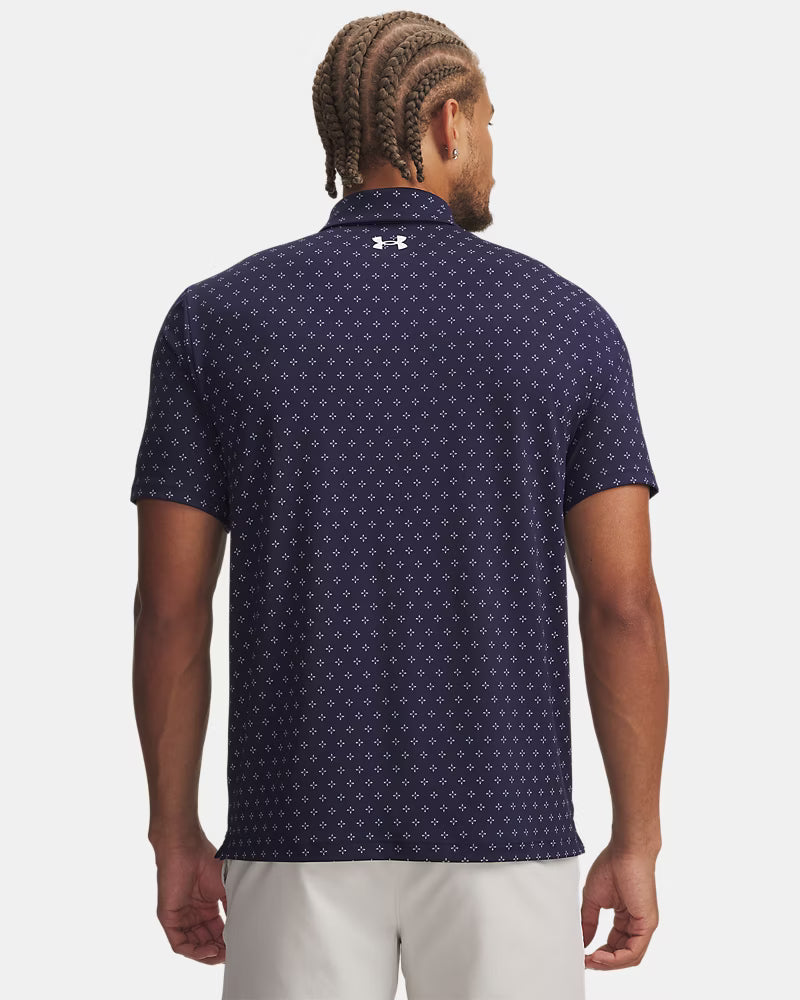 UA Playoff 3.0 Printed Polo Navy Blue
