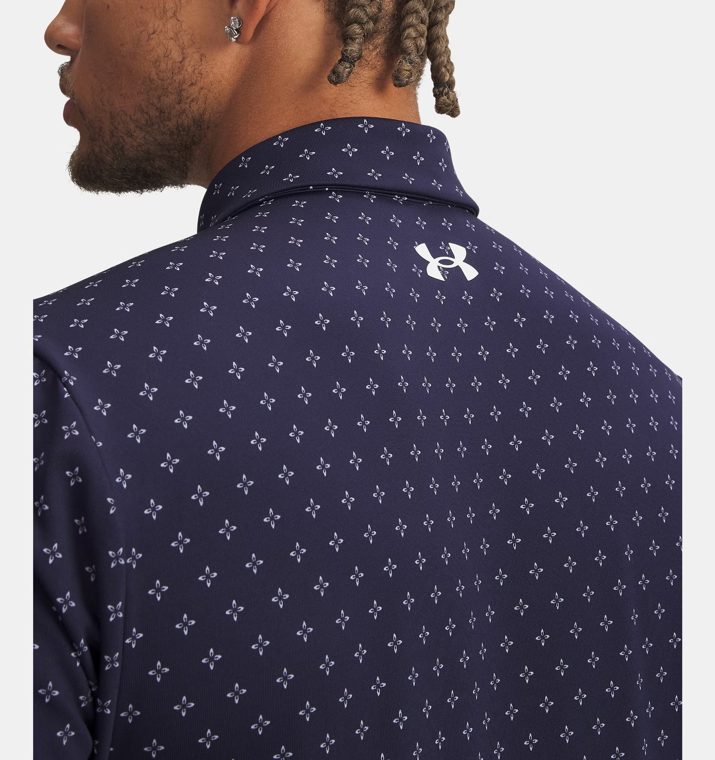 UA Playoff 3.0 Printed Polo Navy Blue