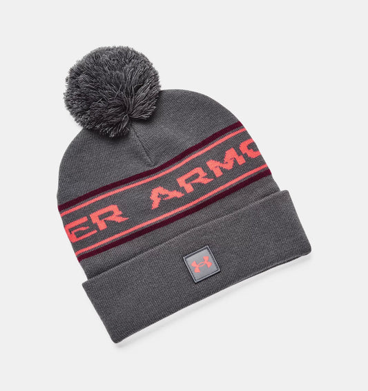 UA Halftime Pom Beanie Grey