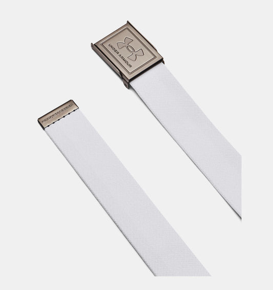 UA Reversible Webbing Belt White/Grey