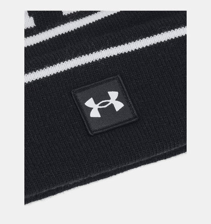 UA Halftime Pom Beanie Black/White