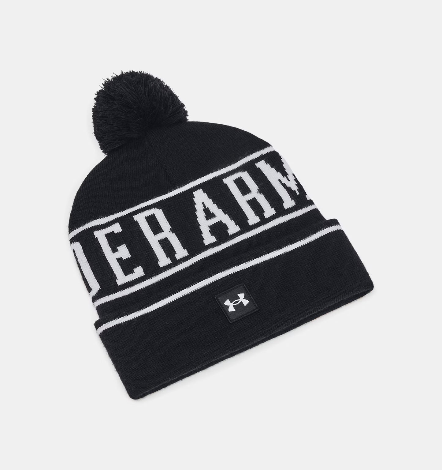 UA Halftime Pom Beanie Black/White