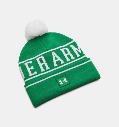 Halftime Pom Beanie Green