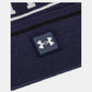 Halftime Pom Beanie Navy/White