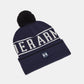 Halftime Pom Beanie Navy/White