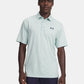 UA Playoff Jacquard Polo Enamel Blue/Refresh Mint