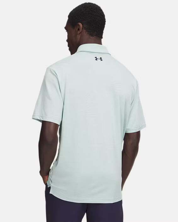 UA Playoff Jacquard Polo Enamel Blue/Refresh Mint