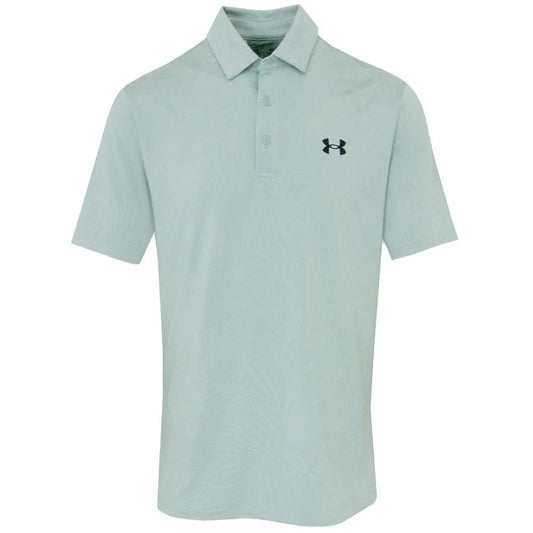 UA Playoff Jacquard Polo Enamel Blue/Refresh Mint