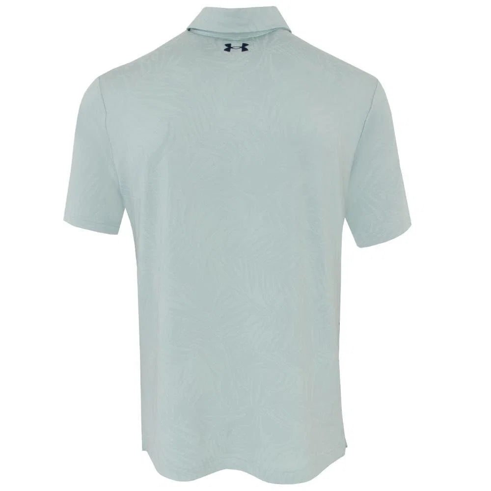 UA Playoff Jacquard Polo Enamel Blue/Refresh Mint