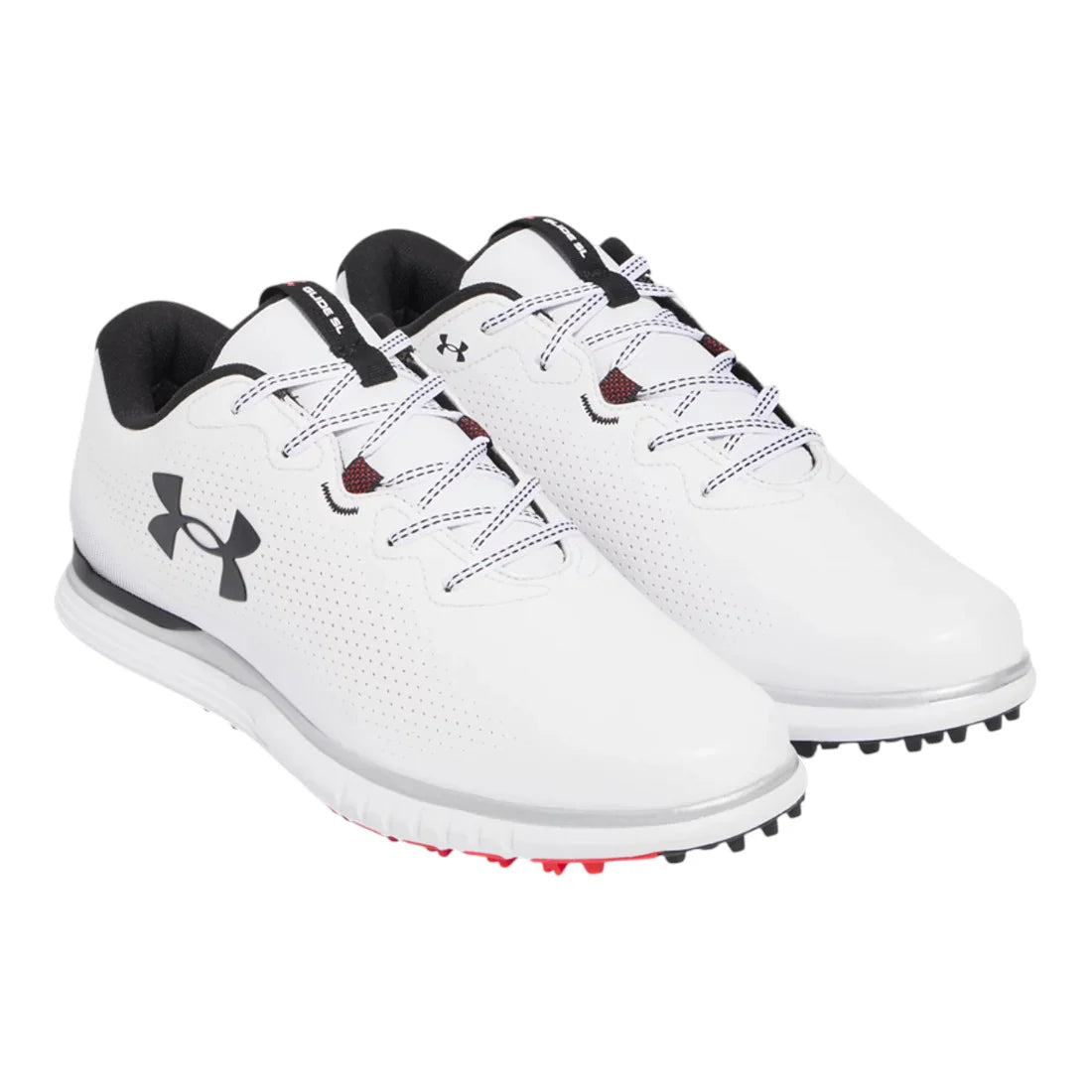 UA Glide 2 SL Waterproof Spikeless Golf Shoes - White