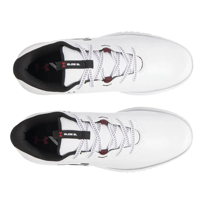 UA Glide 2 SL Waterproof Spikeless Golf Shoes - White