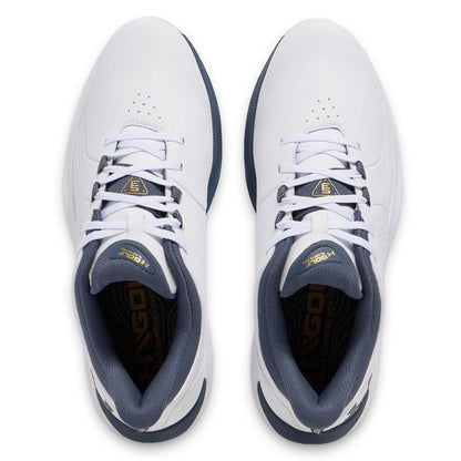 UA Drive Pro Wide Fit Waterproof Spiked Golf Shoes - White