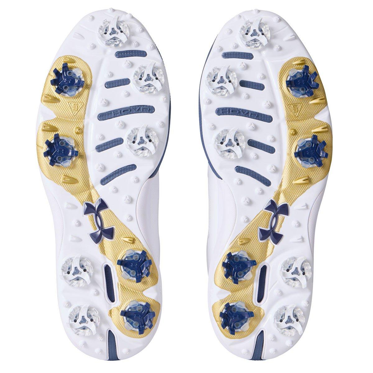 UA Drive Pro Wide Fit Waterproof Spiked Golf Shoes - White