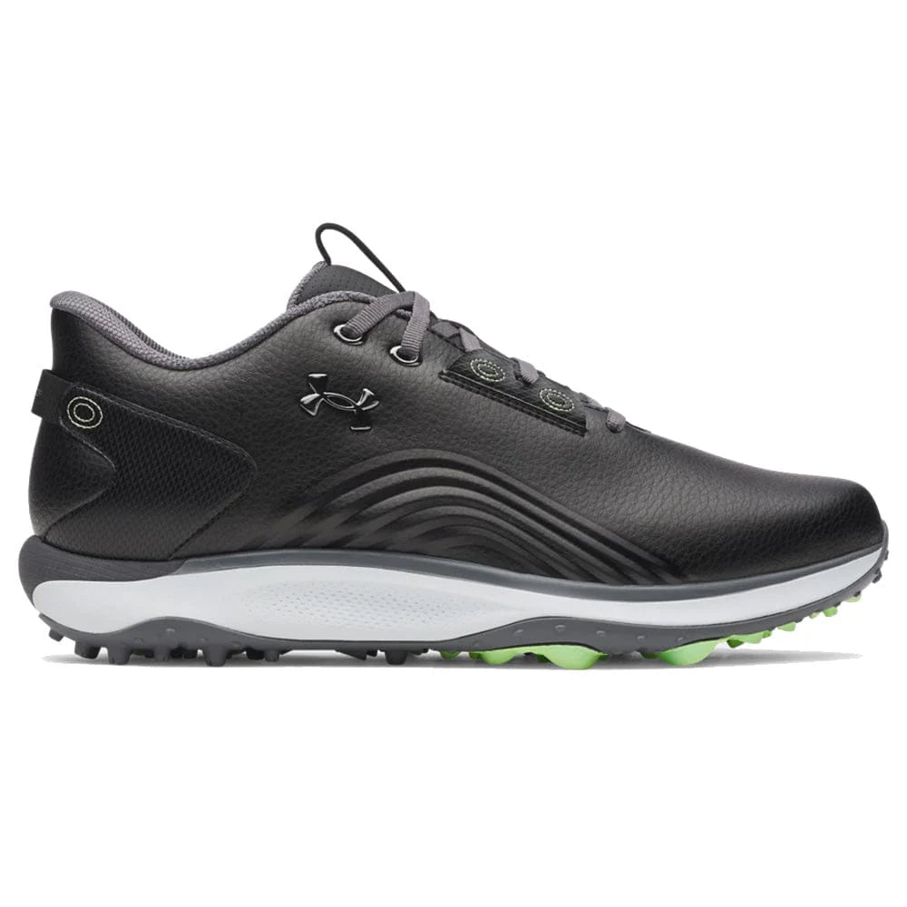 UA Drive Fade 2 Waterproof Spikeless Golf Shoes - Black / Black / Metallic Gun Metal