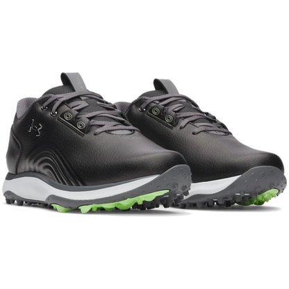UA Drive Fade 2 Waterproof Spikeless Golf Shoes - Black / Black / Metallic Gun Metal