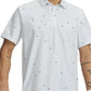 UA ArmourDry Printed Polo White/Enamel Blue/Navy