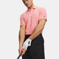 UA ArmourDry Stripe Polo Pink Stripe