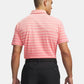 UA ArmourDry Stripe Polo Pink Stripe