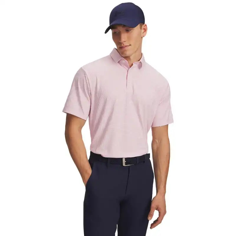 UA ArmourDry Jacquard Polo 6009737 Pink
