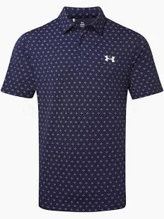 UA Playoff 3.0 Printed Polo Navy Blue