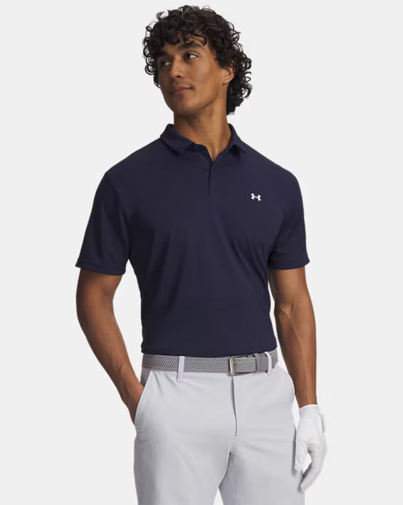UA T2G Pique Polo Navy
