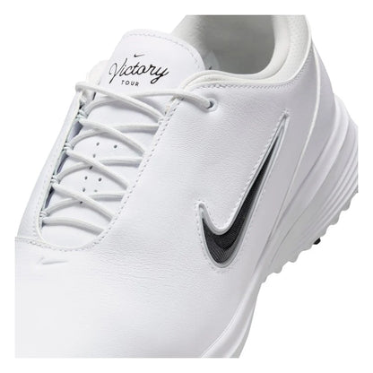 Nike Victory Tour 4 Waterproof Spiked Golf Shoes - White / Black