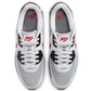 Nike Air Max 90 G Waterproof Spikeless Golf Shoes - White / Fire Red / Light Smoke Grey