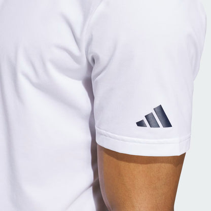 adidas Beyond Twistknit Golf Polo Shirt - White