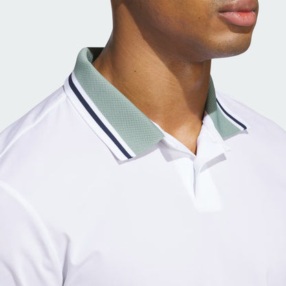 adidas Beyond Twistknit Golf Polo Shirt - White