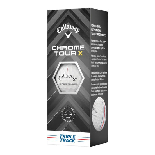 Chrome Tour X 24 White Golf Balls 3-pk