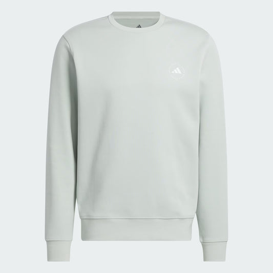 adidas Core Crew Golf Sweatshirt - Wonder Silver