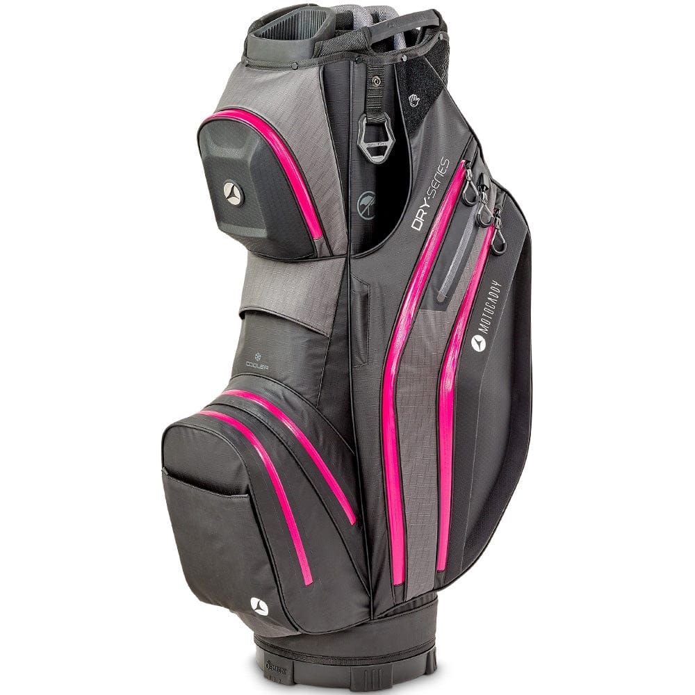 Motocaddy Dry Series Waterproof Cart Bag - Black / Fuchsia