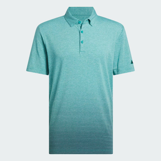 adidas Go-To Rise Print Golf Polo Shirt - Green