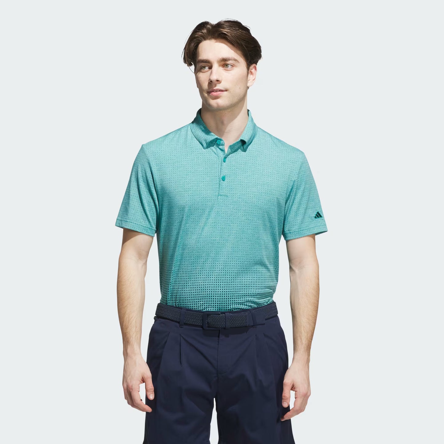 adidas Go-To Rise Print Golf Polo Shirt - Green