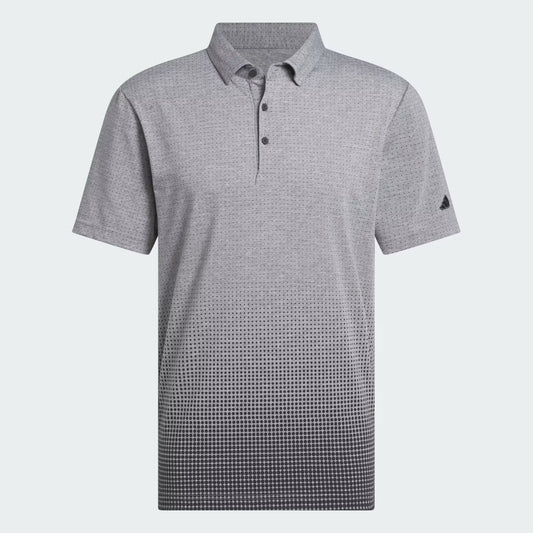adidas Go-To Rise Print Golf Polo Shirt - Carbon
