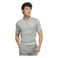 adidas Ultimate365 Sport Collar Golf Polo Shirt - Silver Green