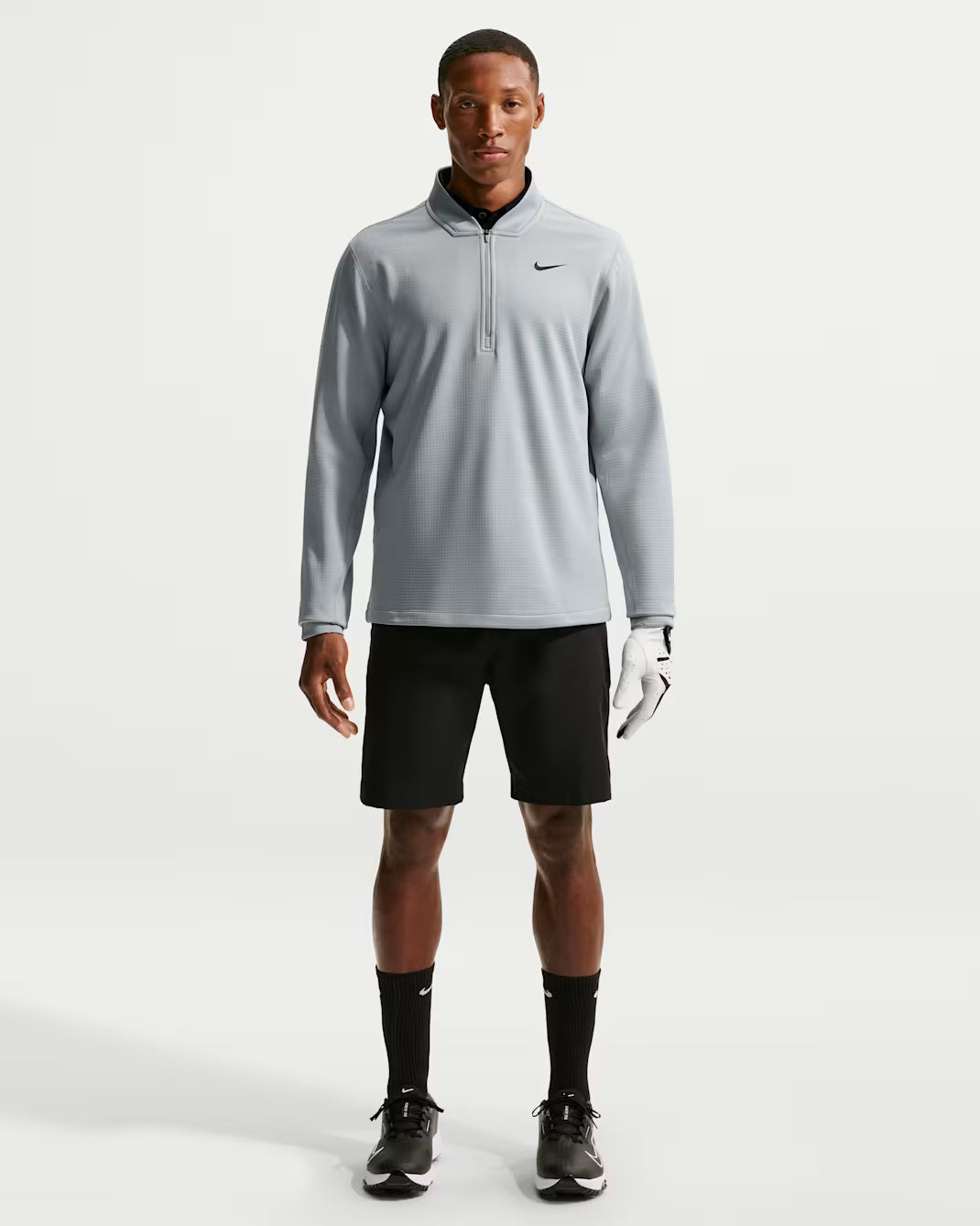 Nike Velocity 1/2 Zip Top Grey
