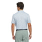 adidas Ultimate365 Printed Mesh Golf Polo Shirt - Blue