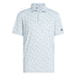 adidas Ultimate365 Printed Mesh Golf Polo Shirt - Blue