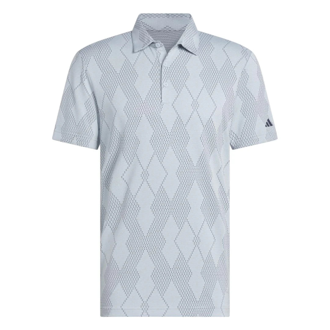 adidas Ultimate365 Micro Texture Golf Polo Shirt - Wonderblue