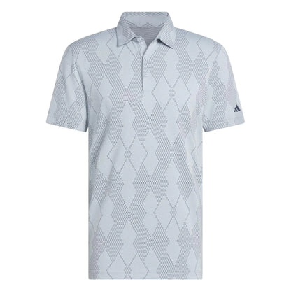 adidas Ultimate365 Micro Texture Golf Polo Shirt - Wonderblue